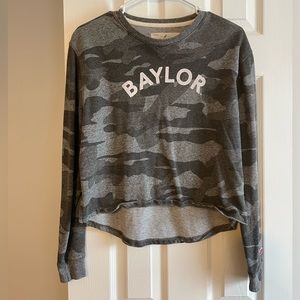 Womens Baylor crop camo sweater